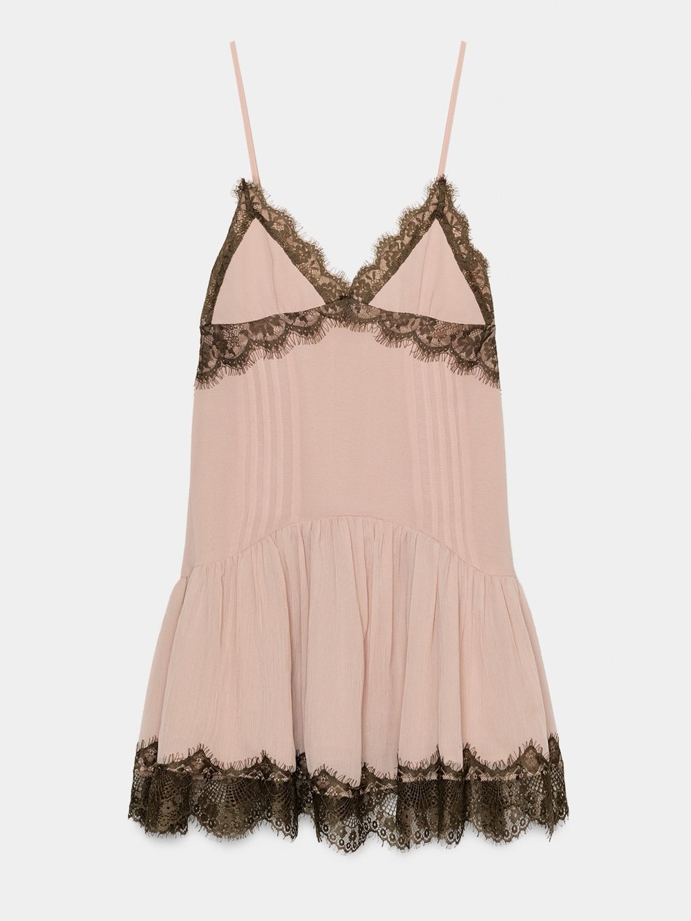 NWT zara SHORT COMBINATION LACE
DRESS